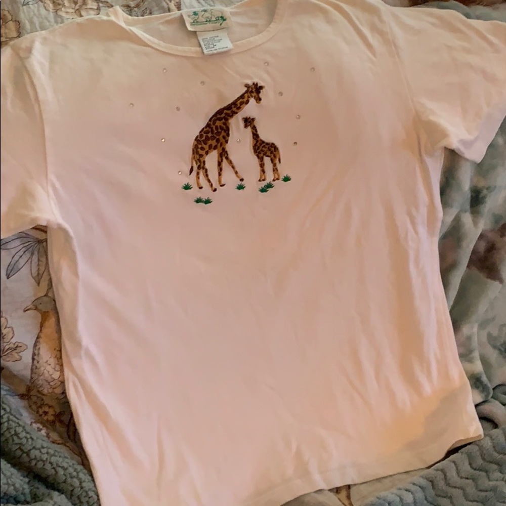 Quacker factory Giraffes T Shirt